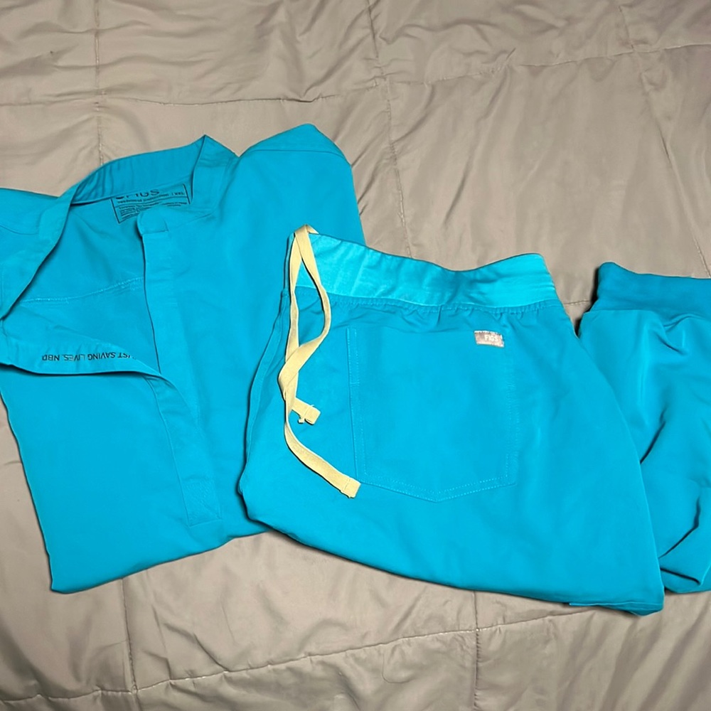 Teal figs set